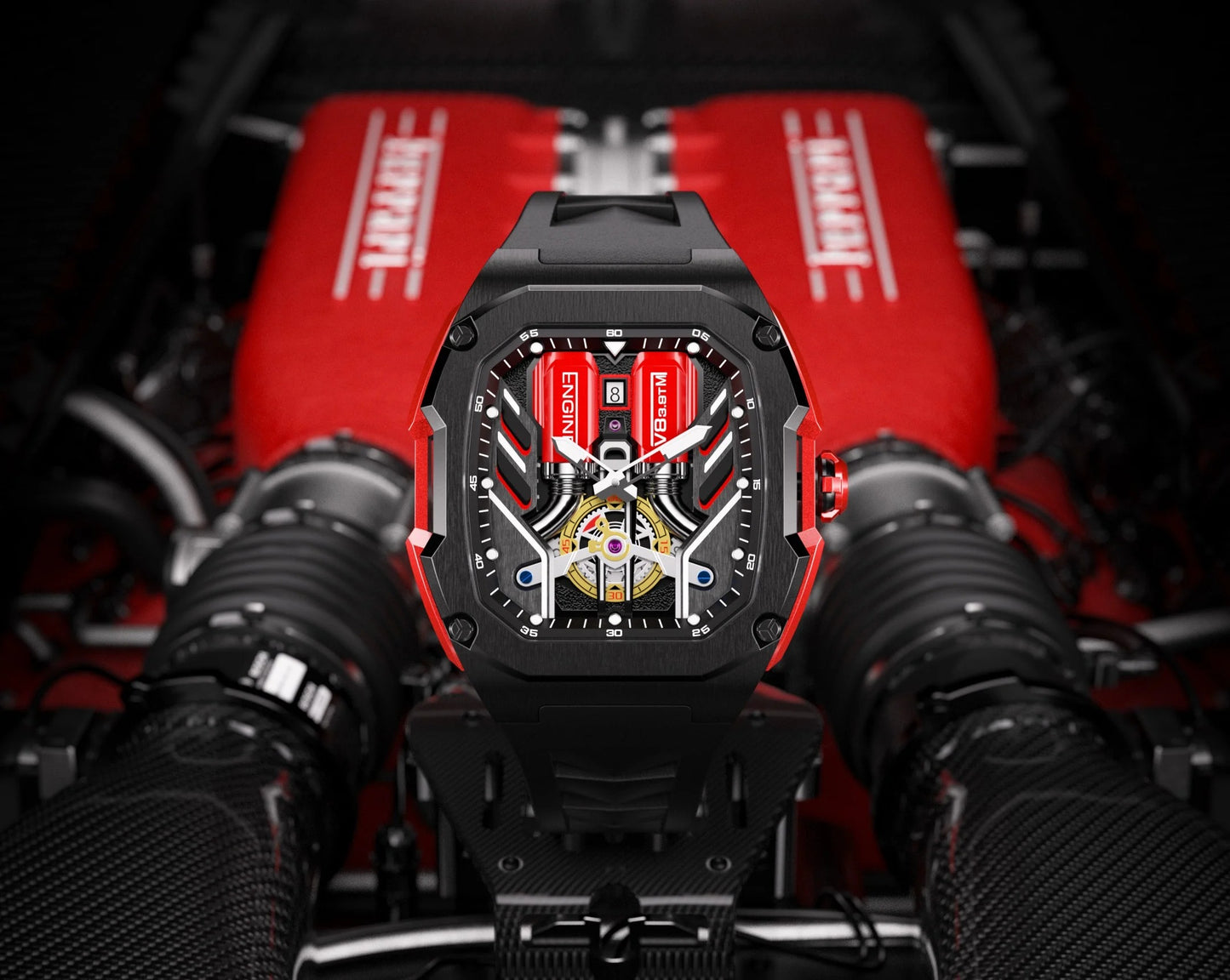 Cavallo V8™ — The Original Engine Watch
